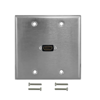 Stainless Steel HDMI Wall Plate Kits